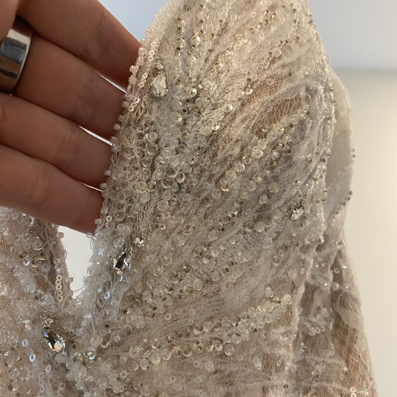 Never been worn wedding dress from David’s bridal - Picture 10 of 13